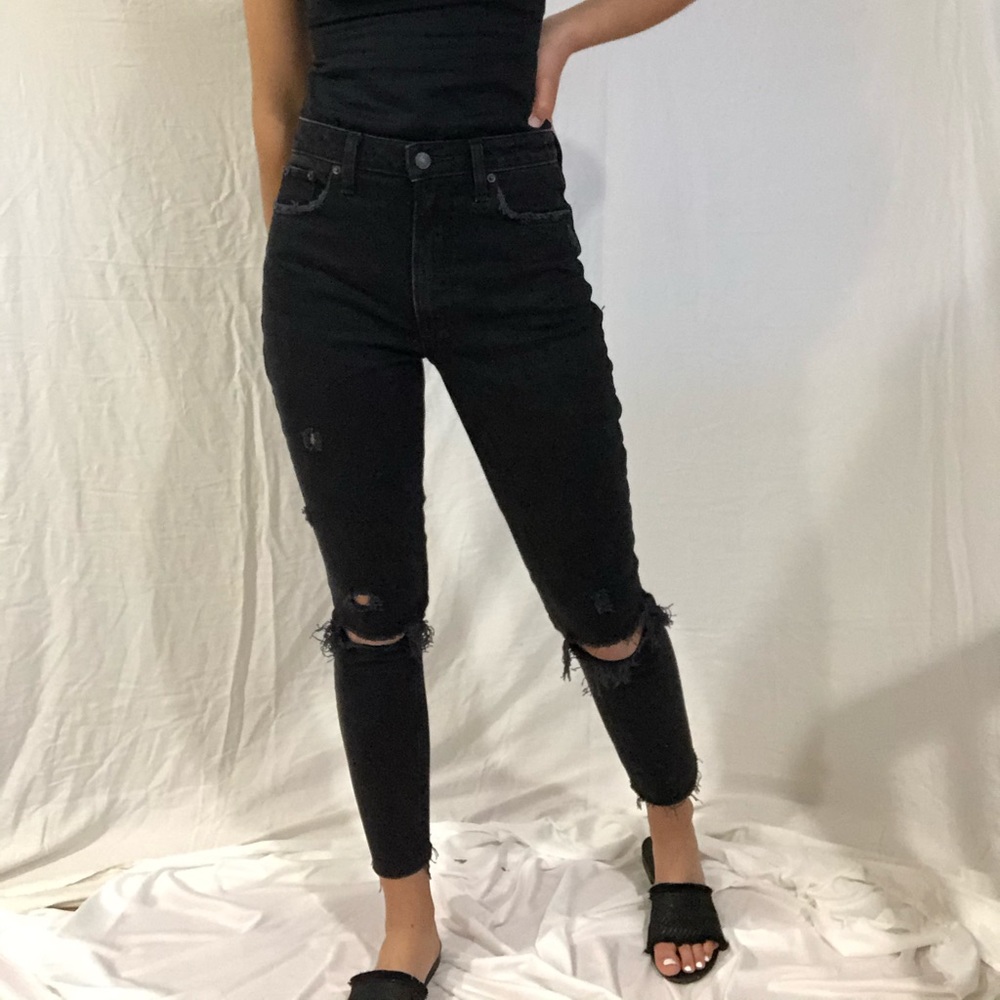 Abercrombie and Fitch curve love black skinny jean - Picture 4 of 8